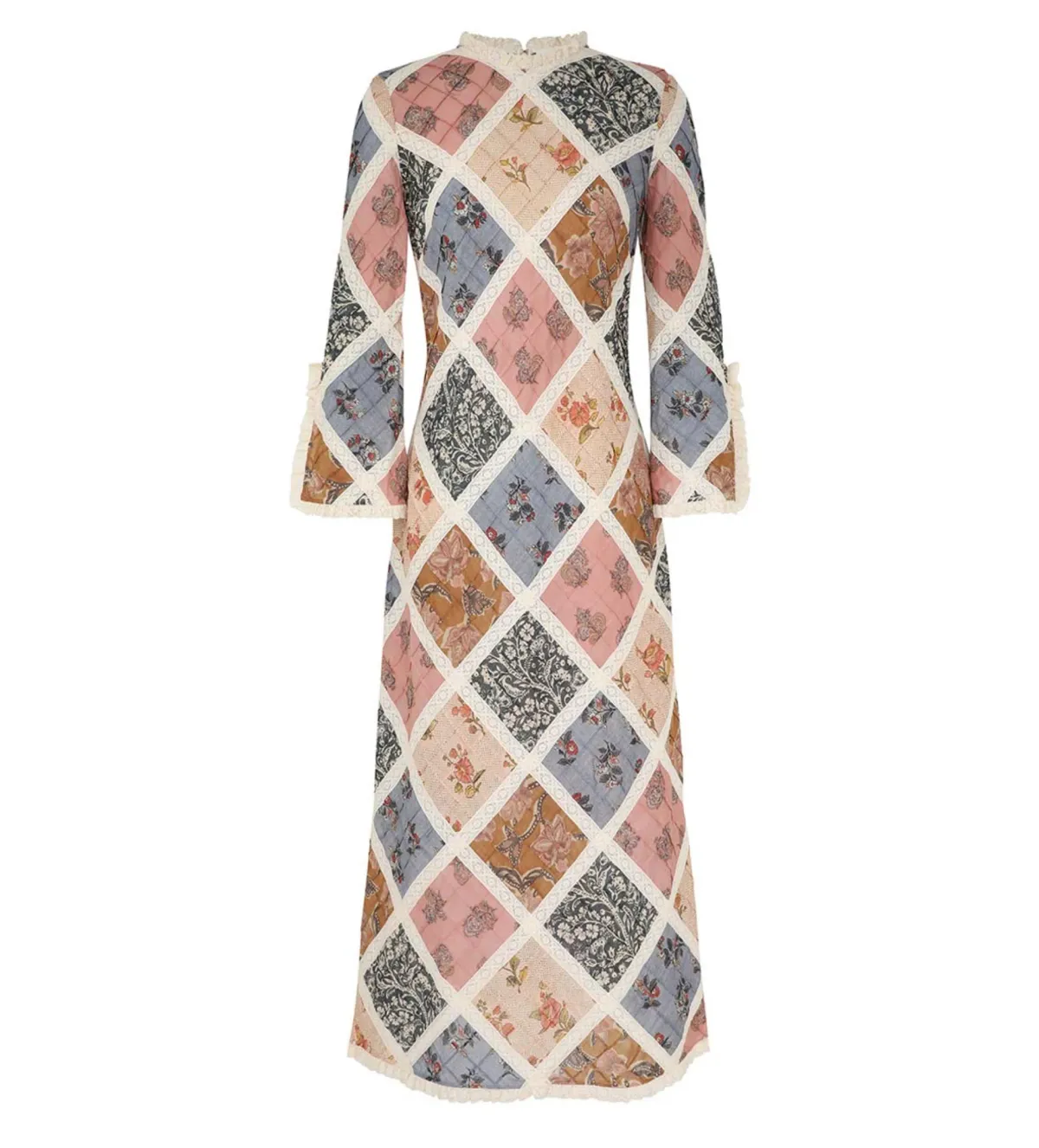 Zimmermann Tallow Lace Trim Midi Dress Multi Size 3 / Size AU 14 - Image 4