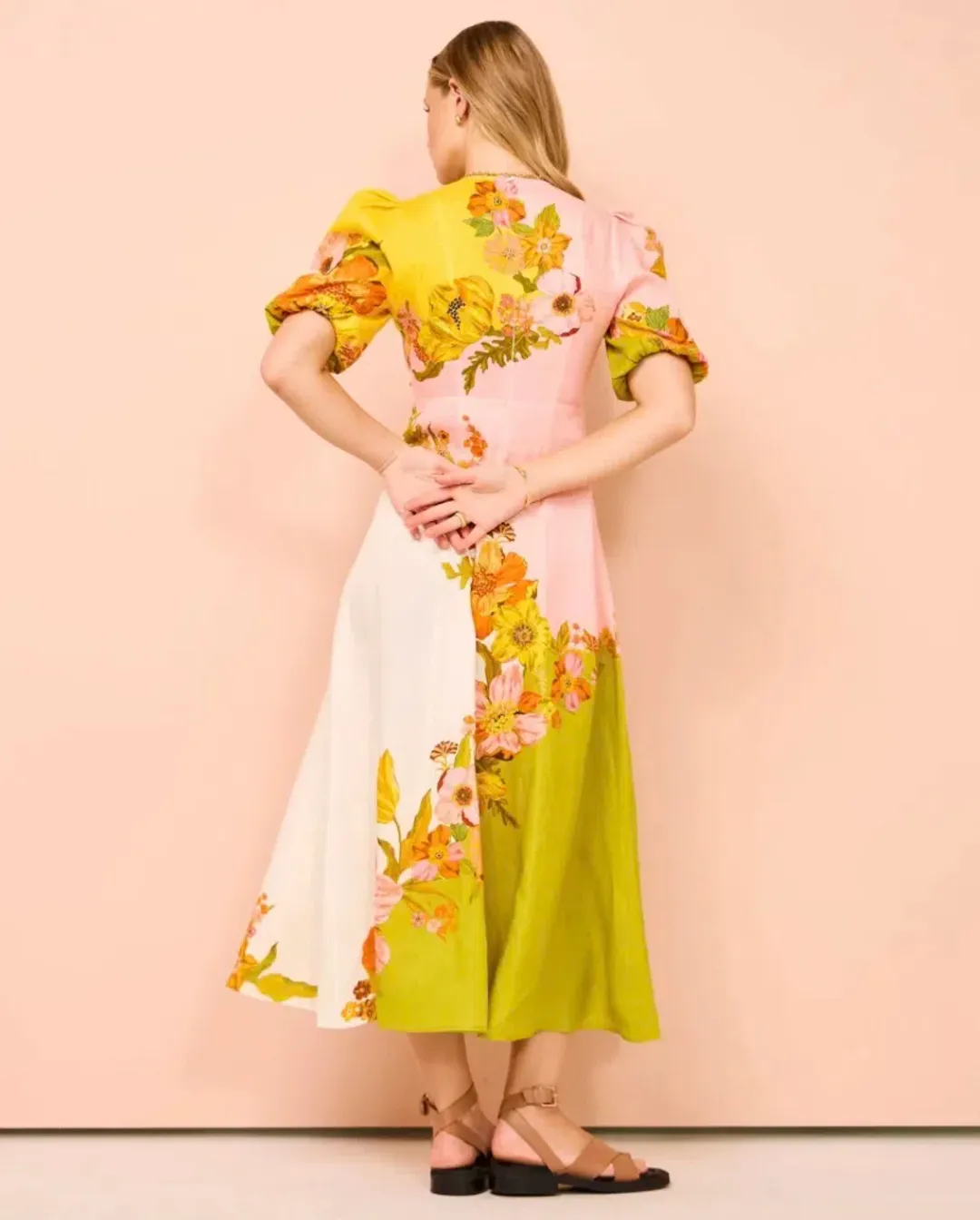 Alemais Silas Midi Dress Multi Size 16 for rent on The Volte - main image
