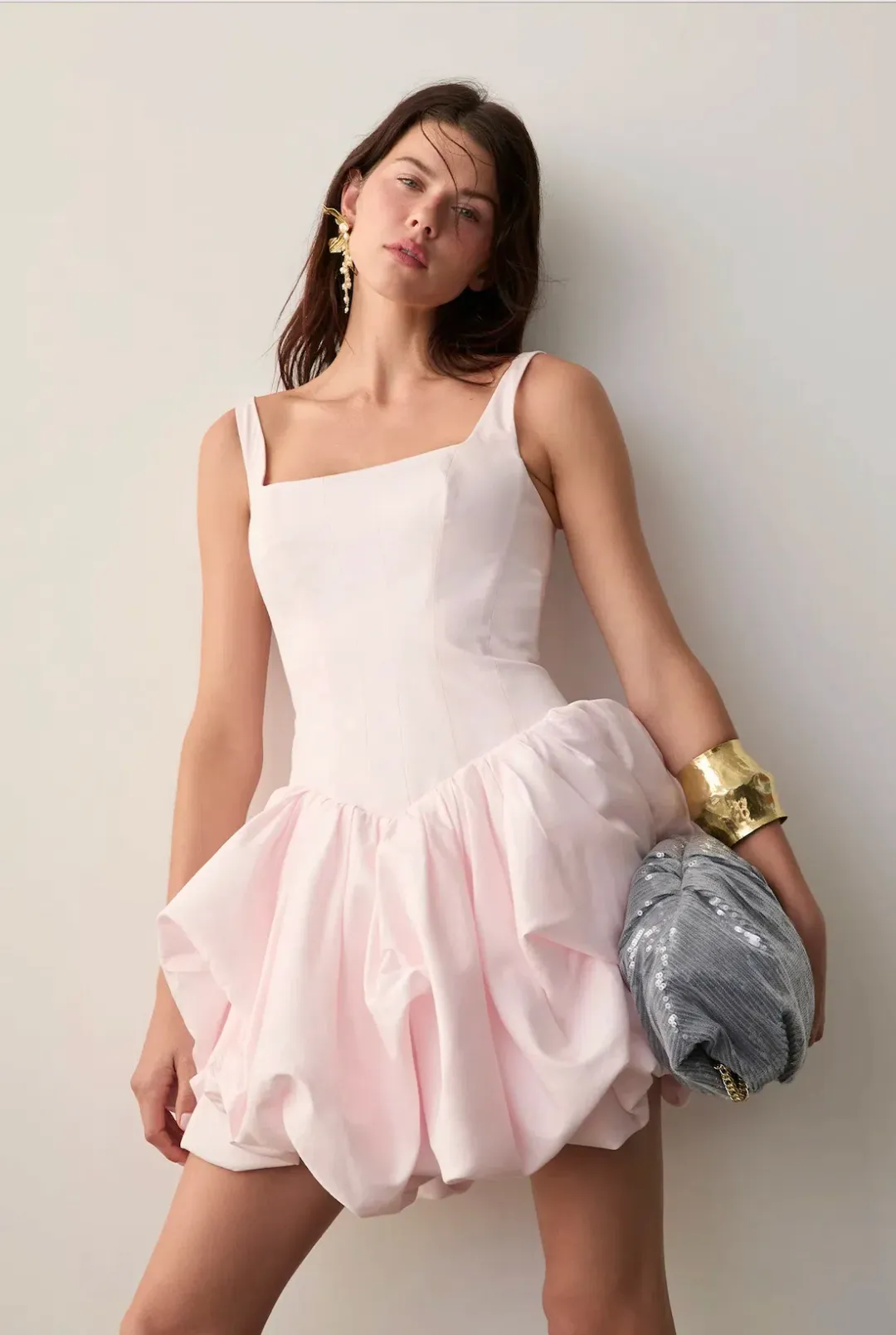 Aje Alani Mini Pink Dress Size 12 for rent on The Volte - main image