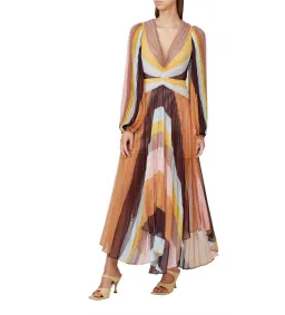 Acler Astone Midi Dress in Multi Size AU 14 for rent on The Volte - image 1