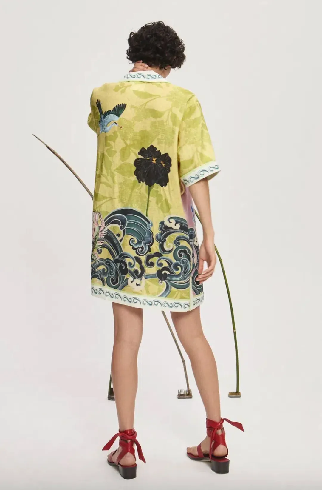Alémais Rochester Mini Shirtdress Multi Size 16 for rent on The Volte - main image