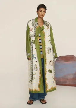 Alémais Bath House Trench Print Size 16 for rent on The Volte - image 1