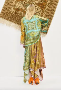 Alémais Clemenza Shirt and Scarf Skirt Set Multi Size 16 for rent on The Volte - image 3