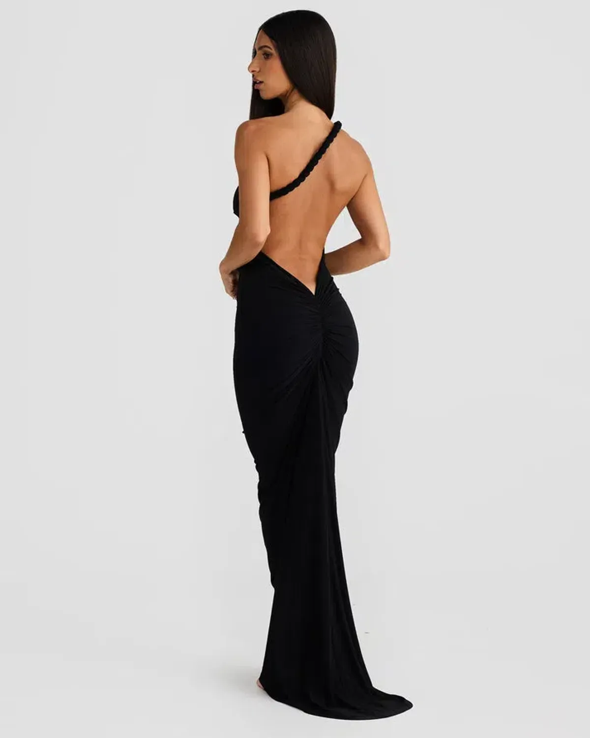 Melani the Label Maia Dress Maxi Black Size AU 6 - Image 2