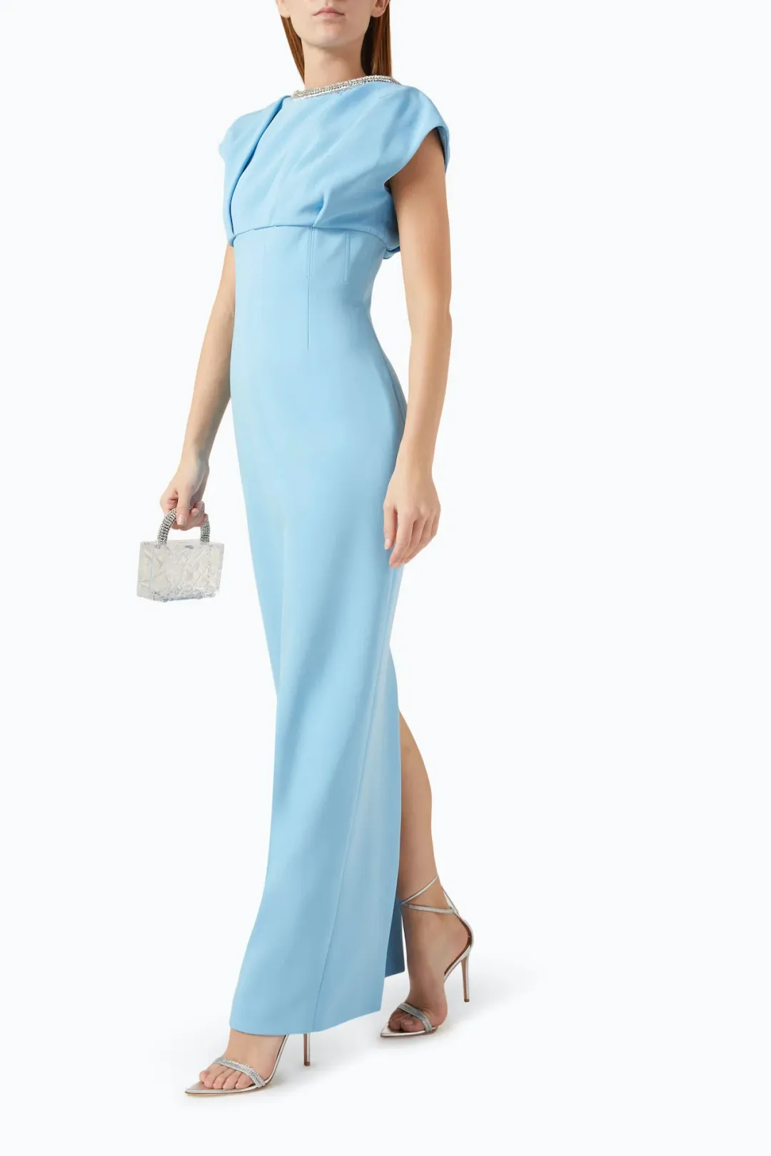 Rachel Gilbert Orion Trim Gown in Light Blue Size 1 / AU 8 for rent on The Volte - main image