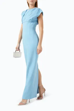 Rachel Gilbert Orion Trim Gown in Light Blue Size 1 / AU 8 for rent on The Volte - image 2