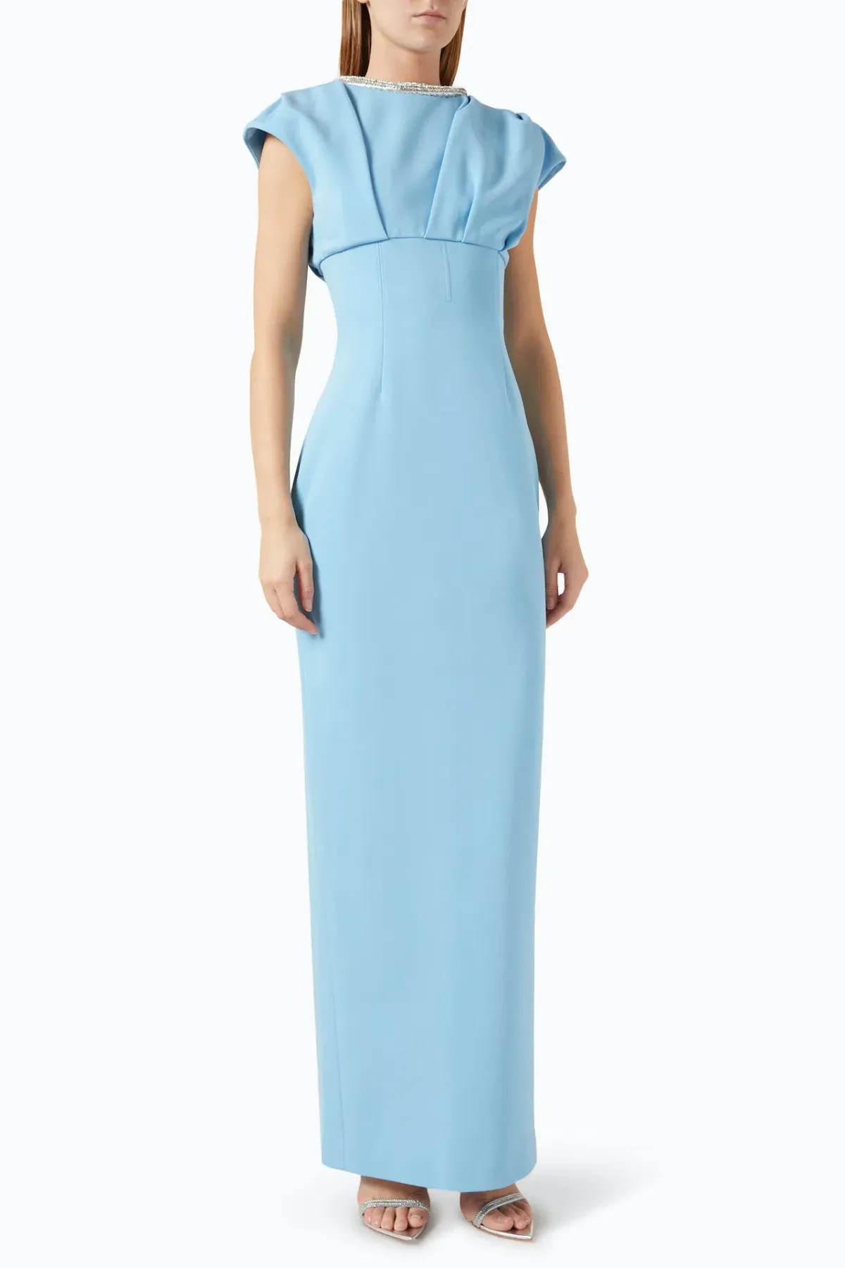 Rachel Gilbert Orion Trim Gown in Light Blue Size 1 / AU 8 for rent on The Volte - main image