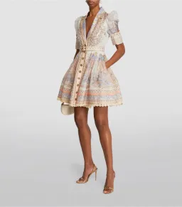 Zimmermann High Tide Mini Shirt Dress Odyssey Print Size 2 / AU 12 for rent on The Volte - image 1