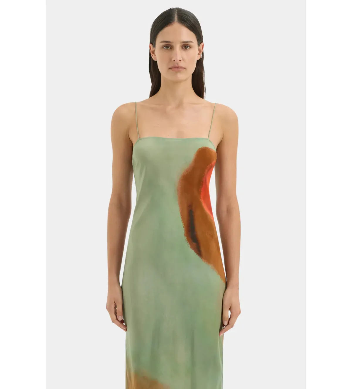 Sir The Label Calle Slip Maxi Dress Acquerello Print Size 0/AU 6 - Image 3