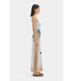 Sir The Label Serene Slip Maxi Dress Sequoia Blue Floral Size 2/AU 10 for rent on The Volte - image 2