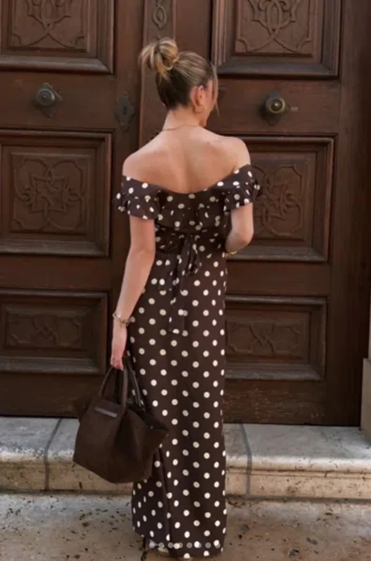 Design by Si Luna Dress Maxi Brown Size AU 6 - Image 4