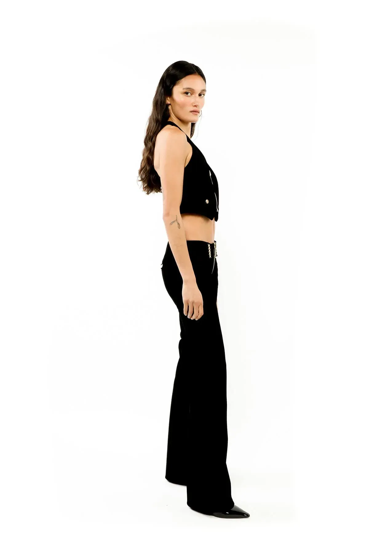 ALICE By Alice McCall Valley Waistcoat Top in Black Size 14 - Image 2