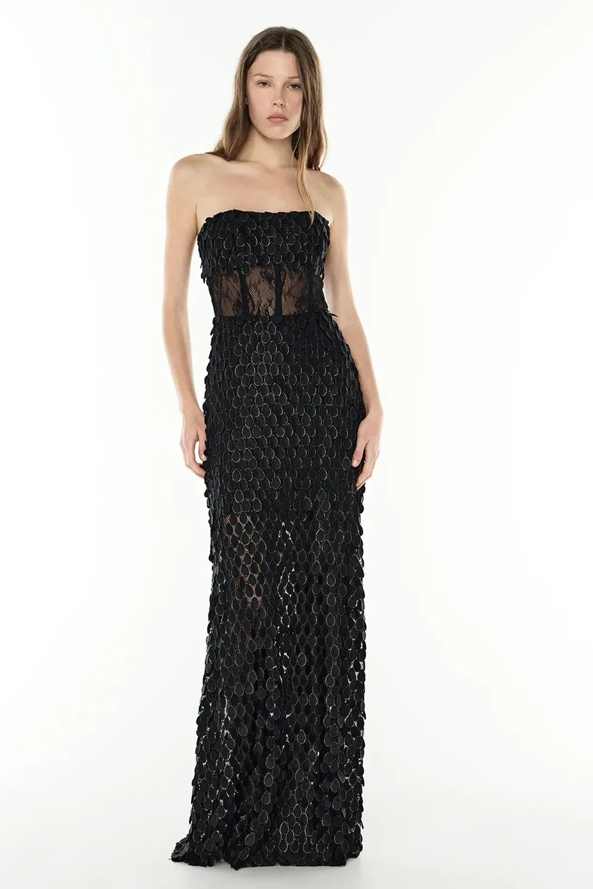 Manning Cartell Supreme Extreme Strapless Gown Black Size 14 - Image 1