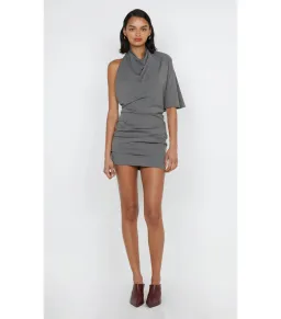 Bec & Bridge Sanja Asym Mini Dress Elephant Grey Size AU 6 for rent on The Volte - image 2