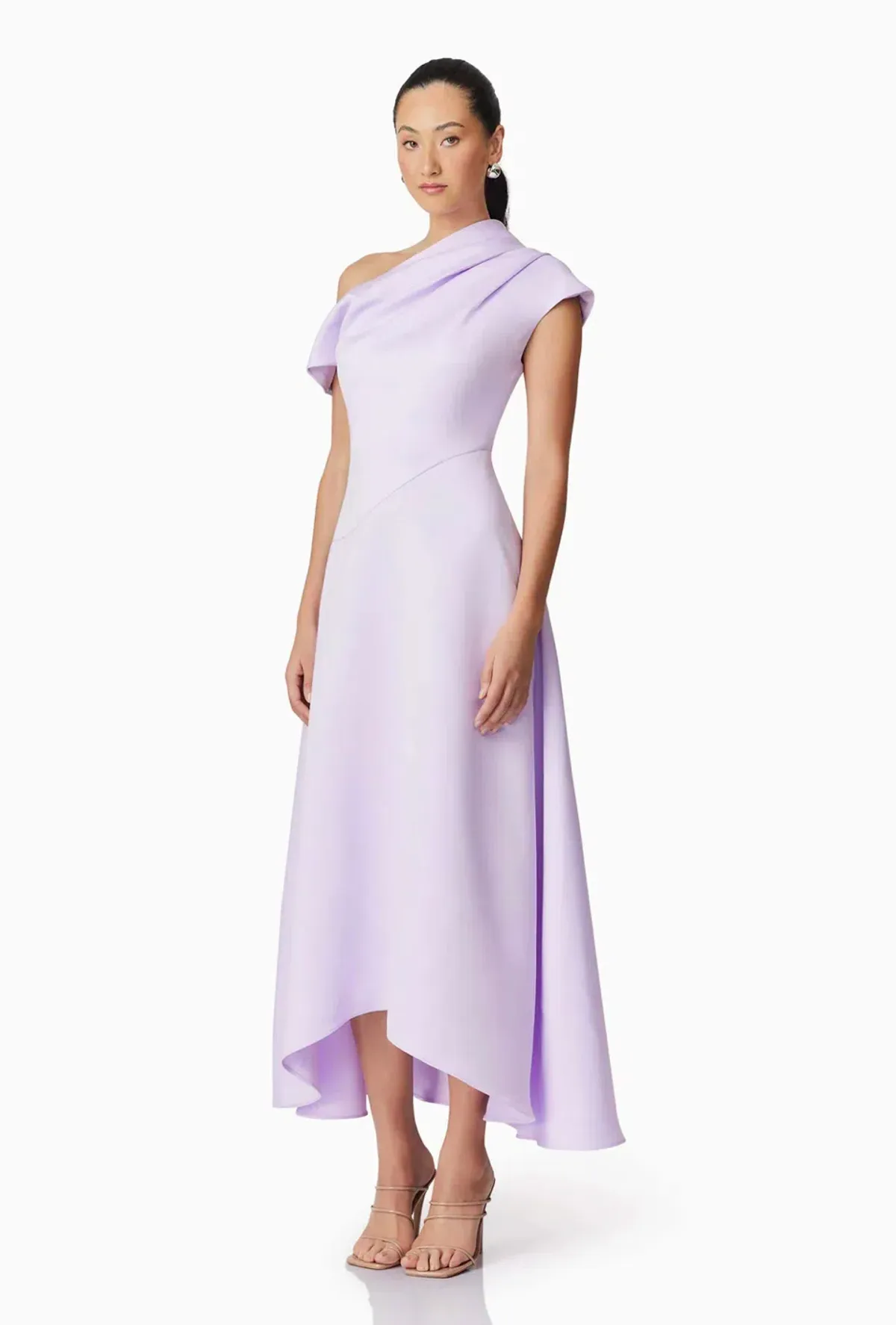 Elliatt Marissa One Shoulder Gown Purple Size AU 8 - Image 4