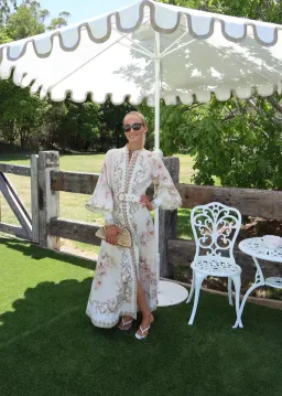Zimmernmann Hypnotic Buttoned Midi Dress Cream Peony for rent on The Volte - image 5