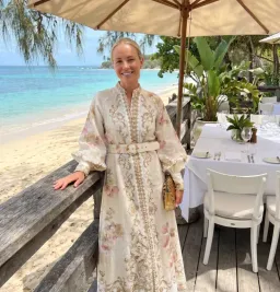 Zimmernmann Hypnotic Buttoned Midi Dress Cream Peony for rent on The Volte - image 2