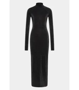 Sir the Label Chiano Long Sleeve Maxi Dress in Black Silver Size 0 / AU 6 for rent on The Volte - image 4