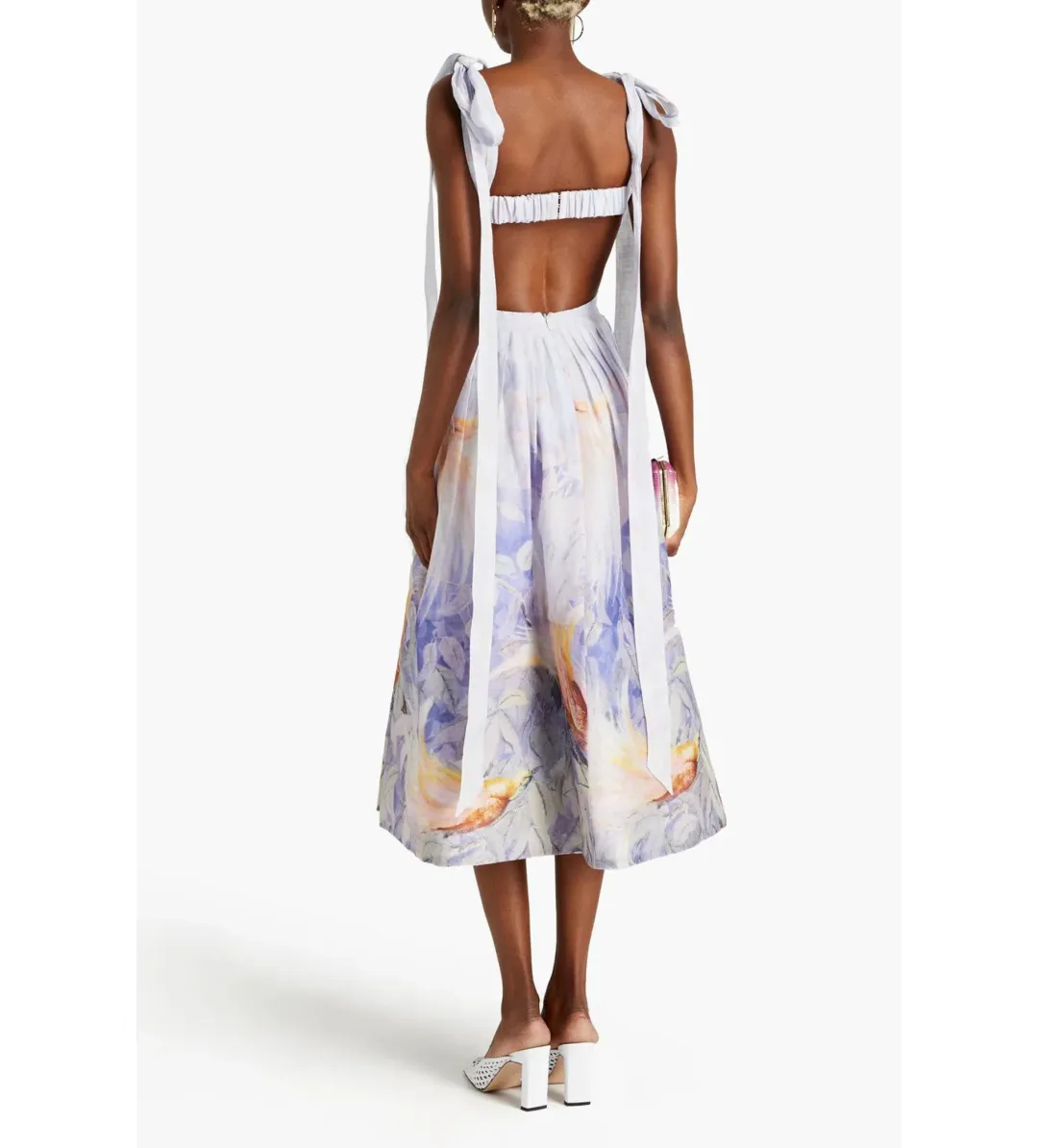 Zimmermann Candescent Bralette Gown Lavender Bird Size 2 AU 12 for rent on The Volte - main image