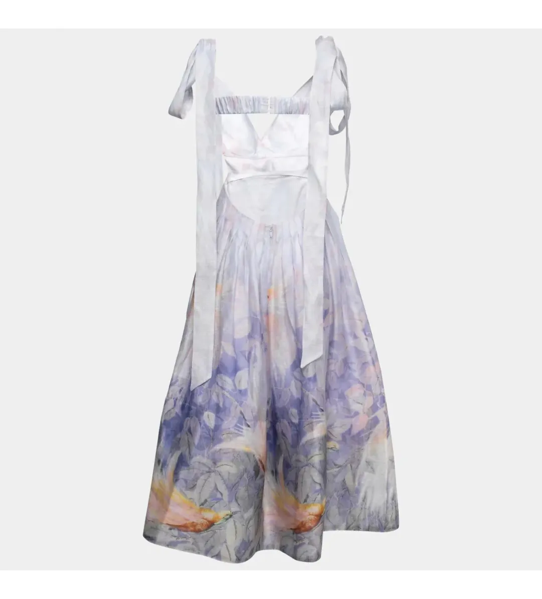 Zimmermann Candescent Bralette Gown Lavender Bird Size 2 AU 12 for rent on The Volte - main image