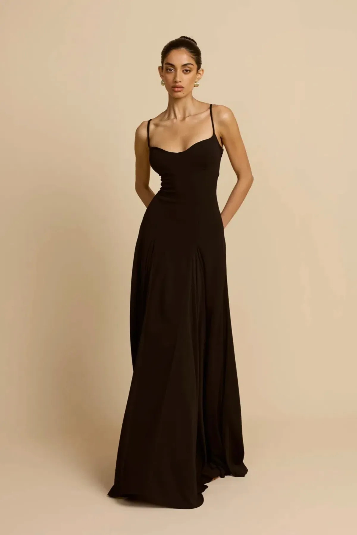 Arcina Ori Paloma Dress Black Size AU 12 for rent on The Volte - main image