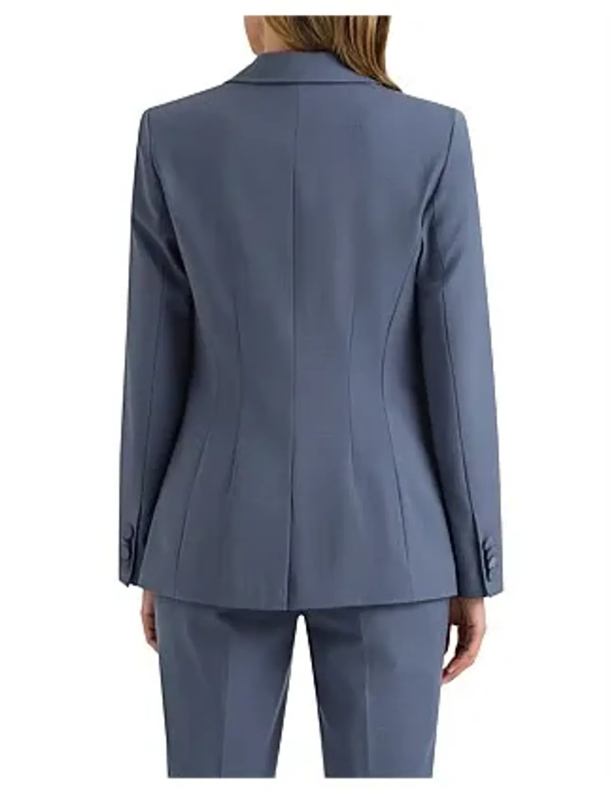 David Lawrence The Sebastian Wool Blend Blazer in Slate Grey Size 4/XXS - Image 4