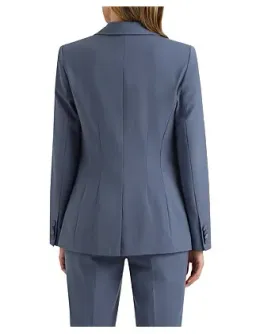 David Lawrence The Sebastian Wool Blend Blazer in Slate Grey Size 4/XXS for rent on The Volte - image 4