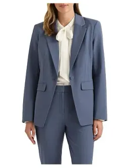 David Lawrence The Sebastian Wool Blend Blazer in Slate Grey Size 4/XXS for rent on The Volte - image 1