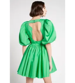 Aje Colette Abstract Cut Out Mini Dress Green Size AU 10 for rent on The Volte - image 6