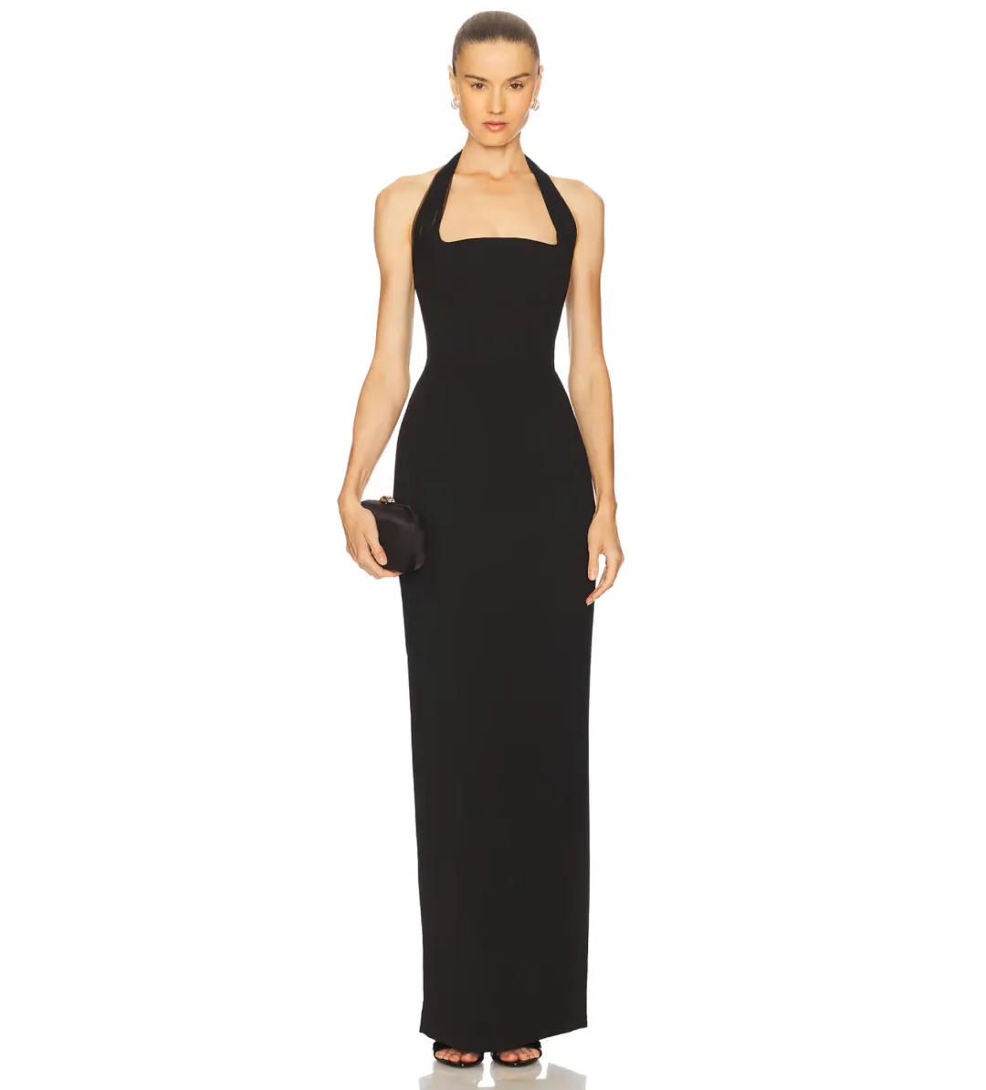 Rachel Gilbert Maria Gown in Black Size AU8 for rent on The Volte - main image