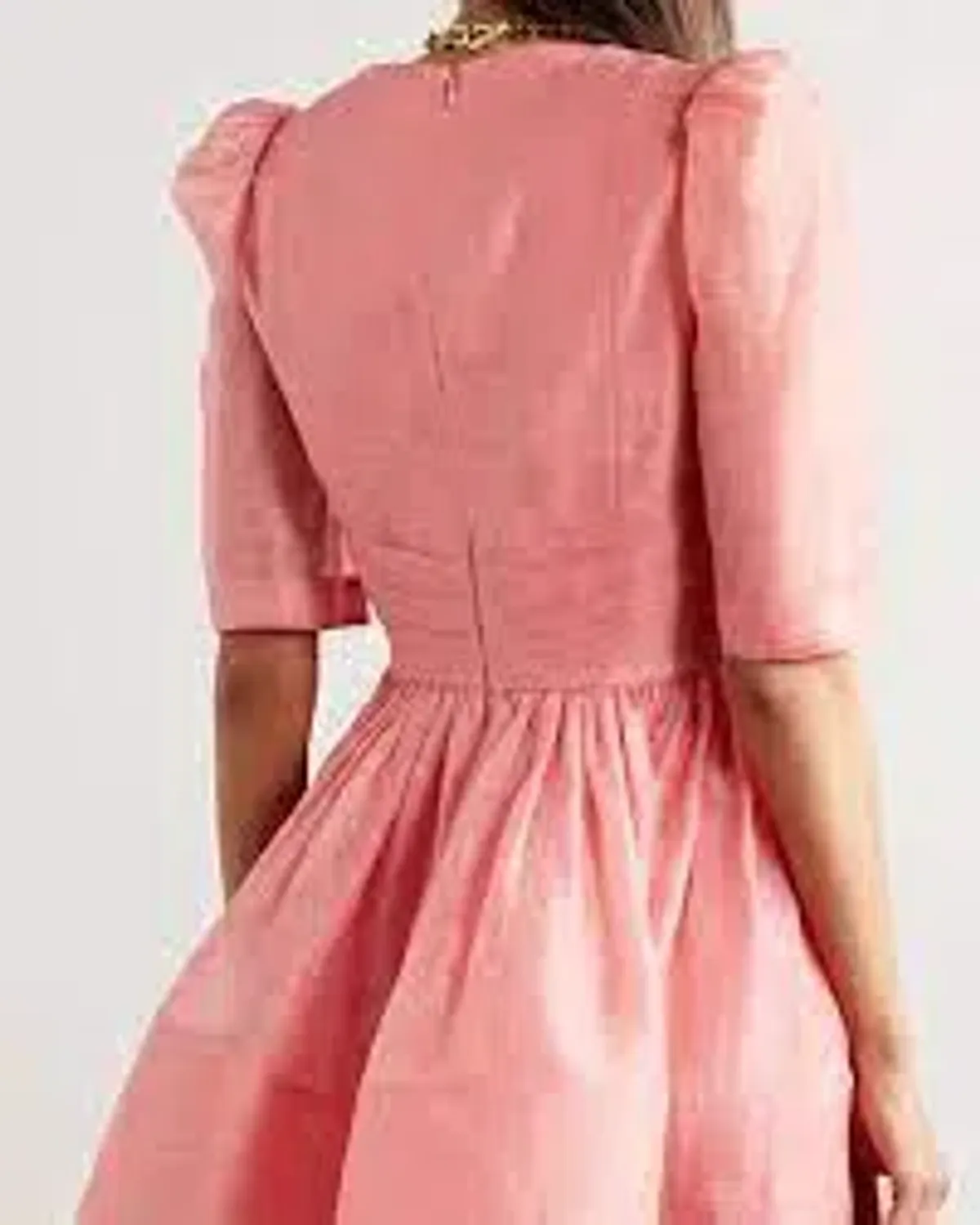 Zimmermann The Wonderland Sleeved Mini Dress Guava Size 3 / AU 14 - Image 2
