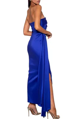 Elle Zeitoune Paulina Strapless Maxi Dress Purple Size AU 10 for rent on The Volte - image 3