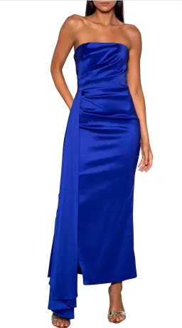 Elle Zeitoune Paulina Strapless Maxi Dress Purple Size AU 10 for rent on The Volte - image 1