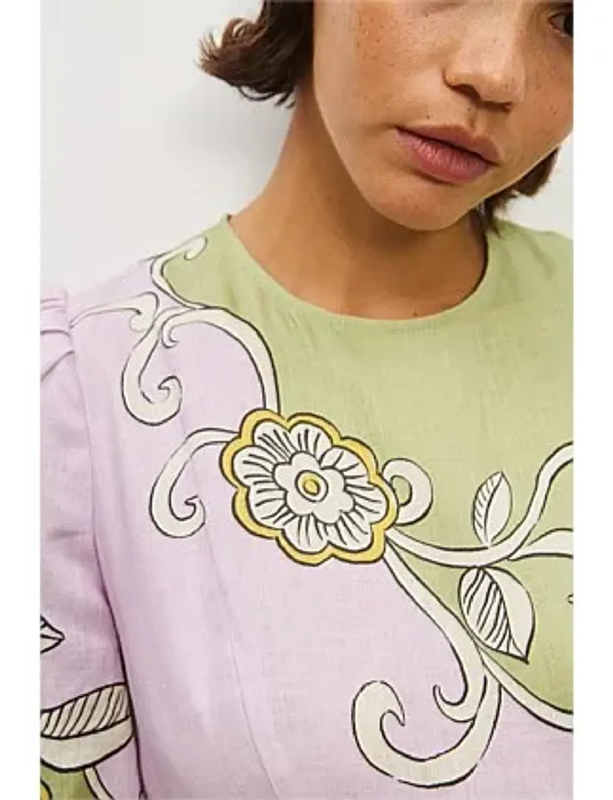 Alemais Sora Midi Dress Print Size 8 - Image 5