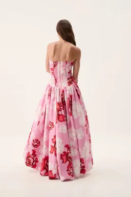Aje Behold Maxi Dress In Pink Boldly Blooming Size AU 8 for rent on The Volte - image 8