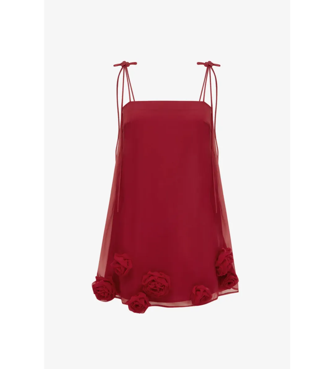 Leo Lin Xuan Rose Top and Jing Maxi Skirt Set Garnet Size 12 for rent on The Volte - main image