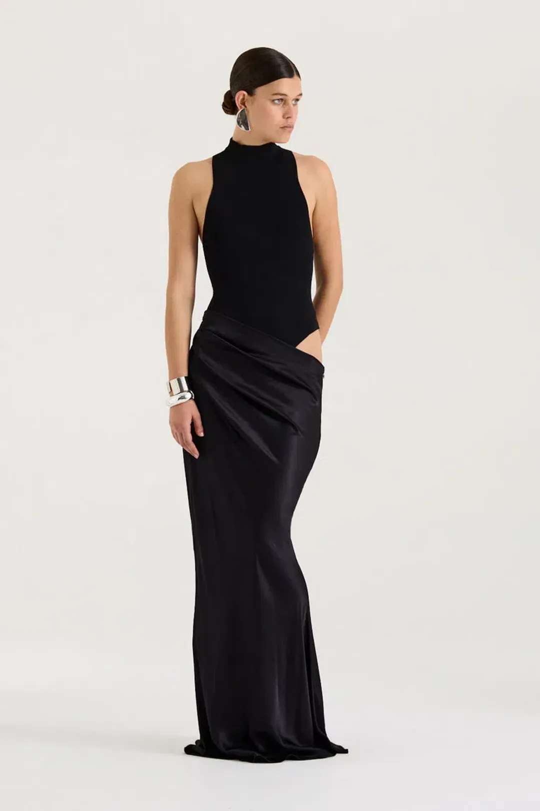 Henne Soraia Maxi Dress Black Size 8 for rent on The Volte - main image