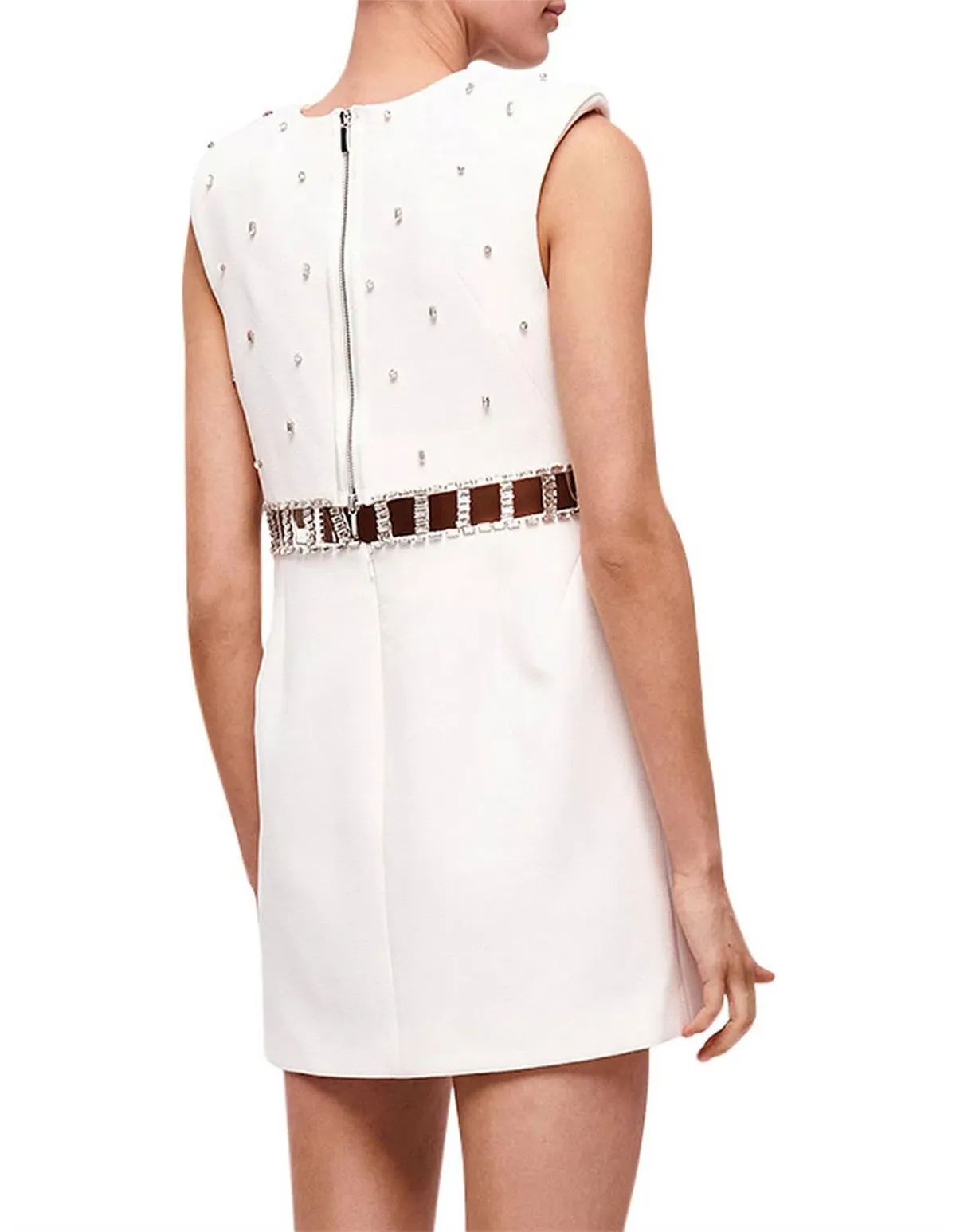 Rachel Gilbert Aliyah Mini Dress White Size 14 - Image 4