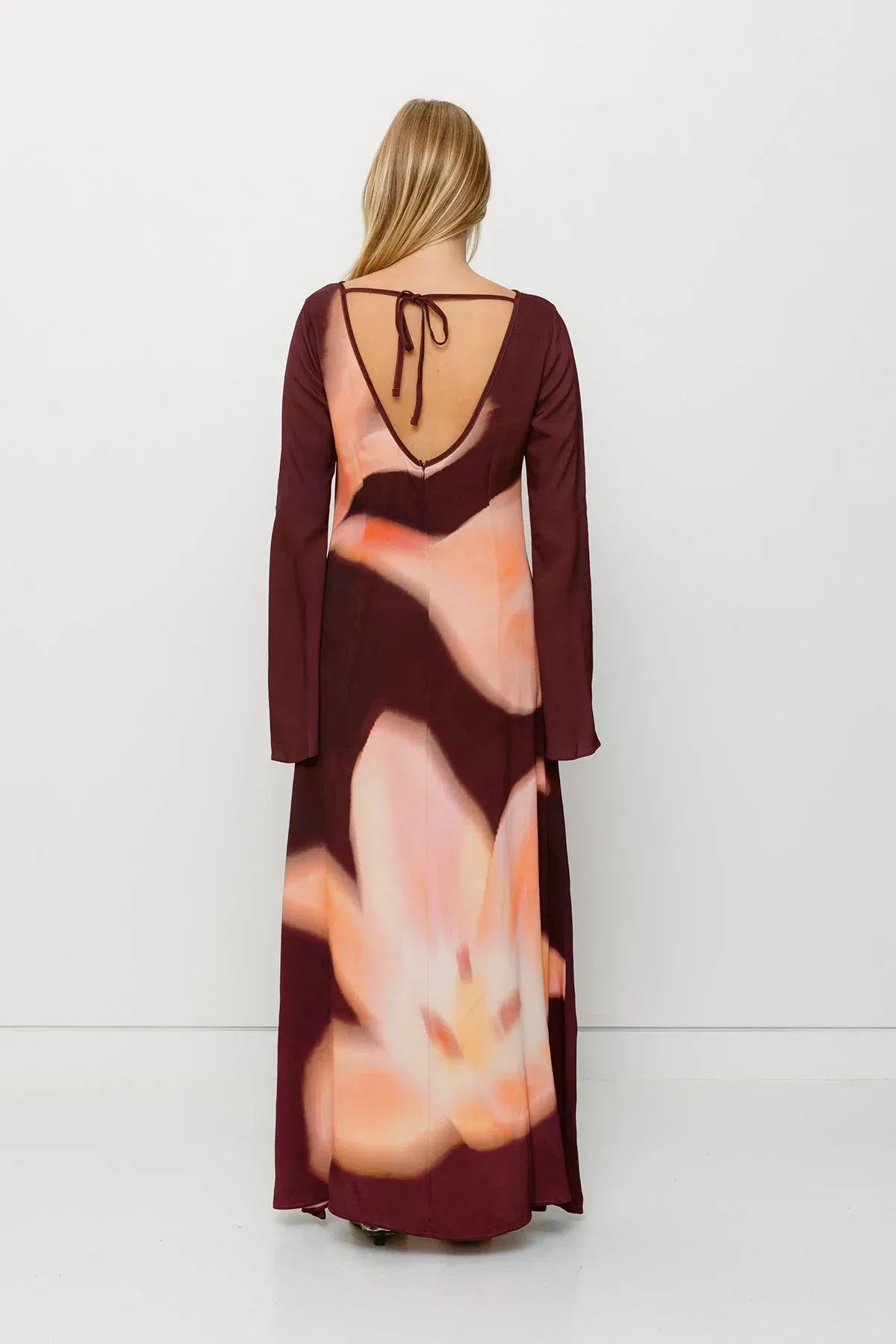The Wolf Gang Leona Maxi Dress in Cocoa Flower Size 12 - Image 4
