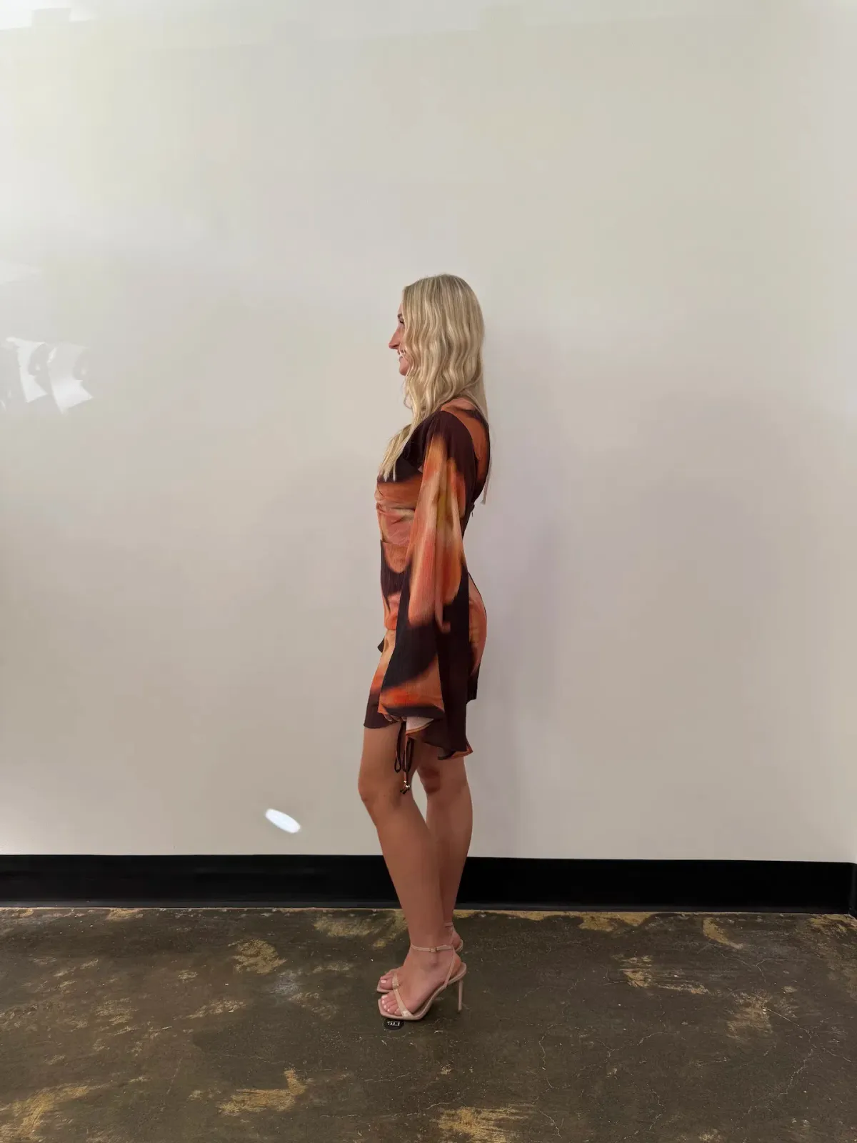 The Wolf Gang Zoya Mini Dress in Cocoa flower Size AU 12 - Image 3
