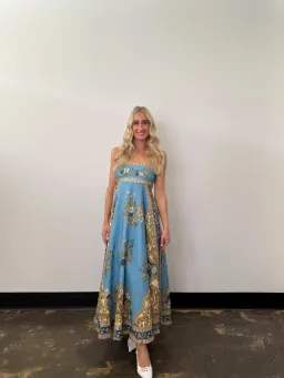 Alemais X La Sirena Exclusive Cassie Sundress Maxi Dress Print Size 10 for rent on The Volte - image 1