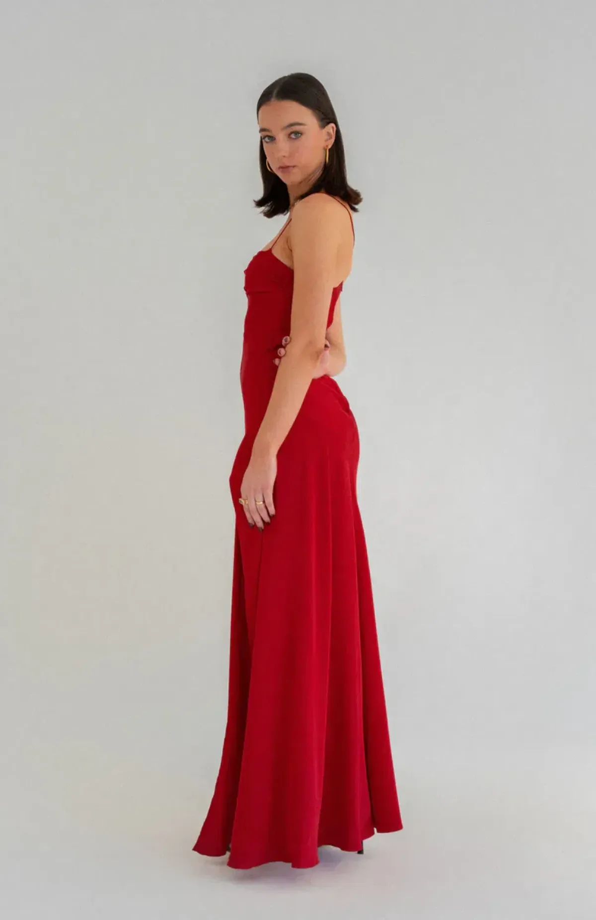 HNTR The Label Gaia Gown Wine Size S/ AU 8 - Image 2
