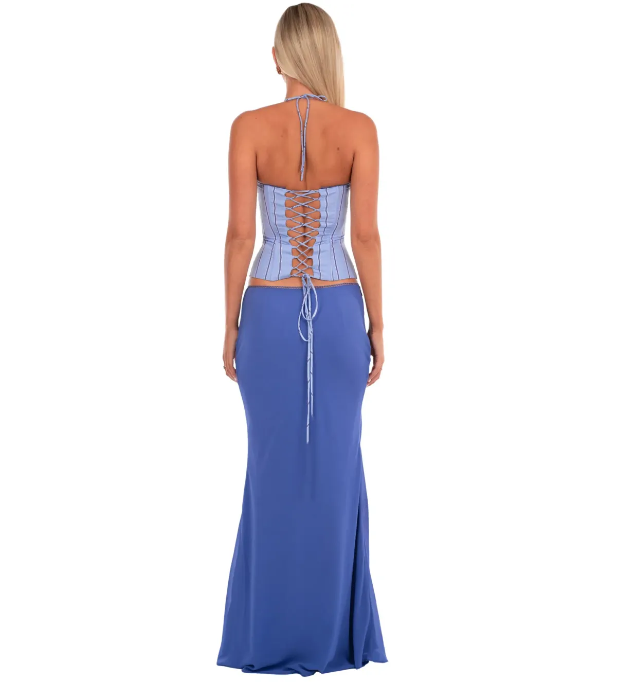 I Am Delilah Angelina Corset & Maxi Skirt in Bluebell Size S / AU 8 - Image 3