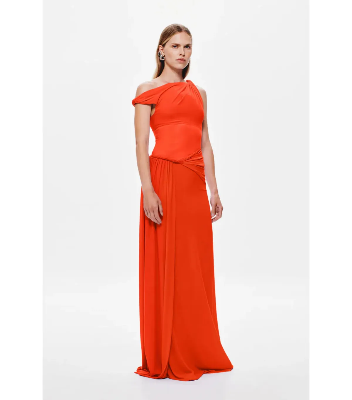 Misha Sisal Mesh Maxi Dress Chilli Red Size M / AU 10 - Image 2