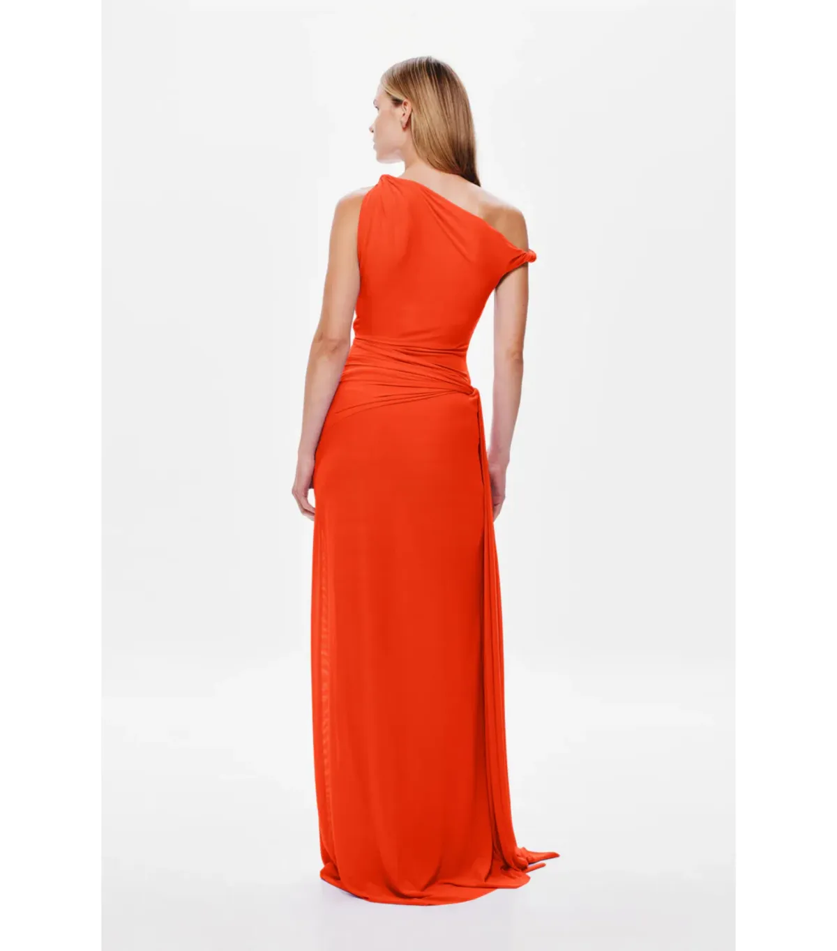 Misha Sisal Mesh Maxi Dress Chilli Red Size M / AU 10 - Image 3