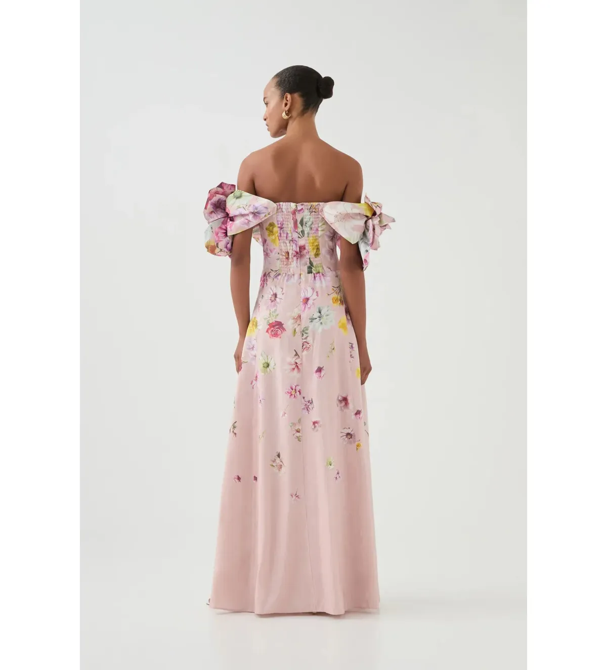 Aje Misha Maxi Dress Pink Collage Floral Size AU 10 - Image 5