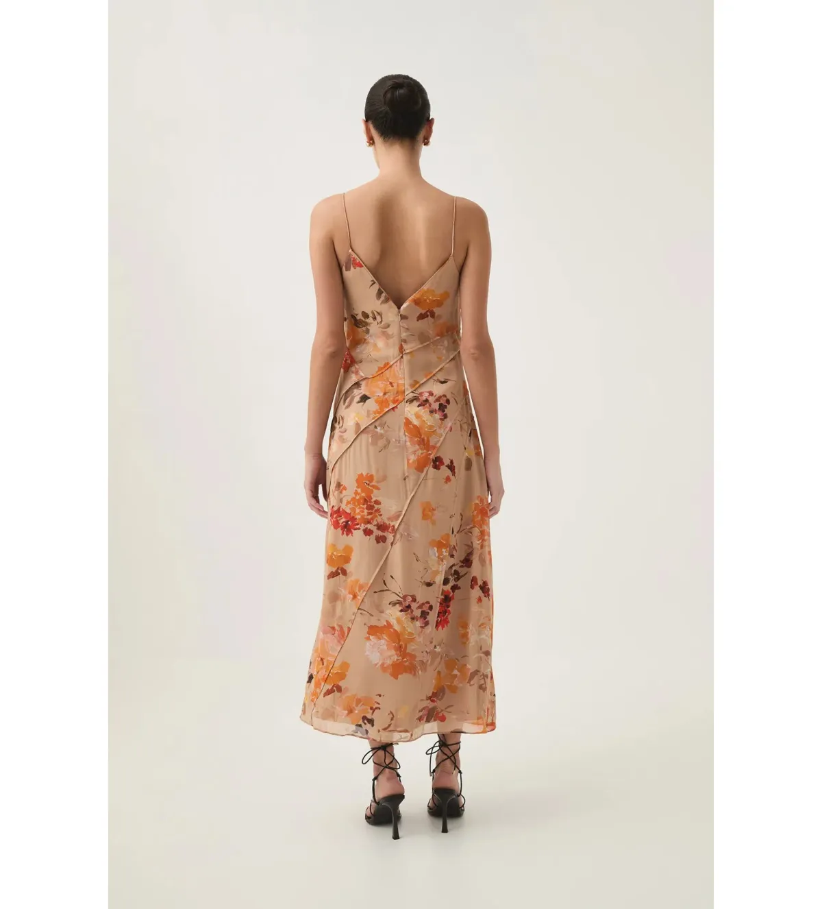 Aje Exurbia Seamed Midi Dress Meadow Blooms Size AU 10 - Image 4