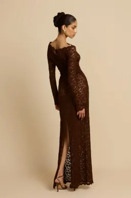 Arcina Ori Monet Gown Brown Size AU 8 for rent on The Volte - image 4