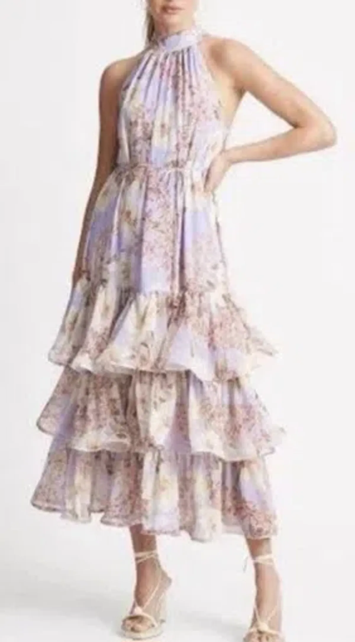 Sheike Eve Floral Dress Lilac Size 10 - Image 1