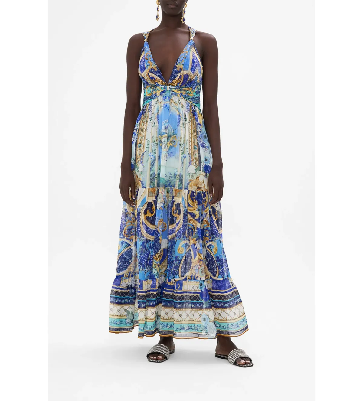 Camilla Views of Vesuvius Dress Blue Size 8 - Image 1